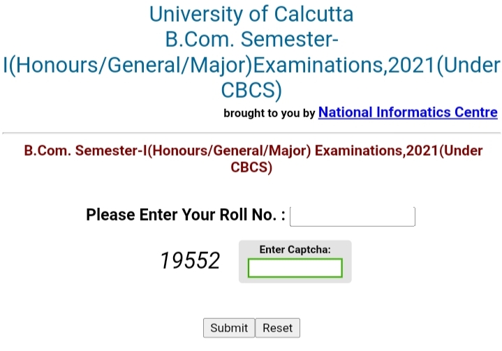 West Bengal Exam Result for B.Com.